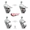 Service Caster 3 Inch Semi Steel Wheel Swivel 1/2 Inch Stem Caster Total Lock Brake SCC, 2PK SCC-TSTTL20S314-SSS-M1215-2-S-2 - alternate 5